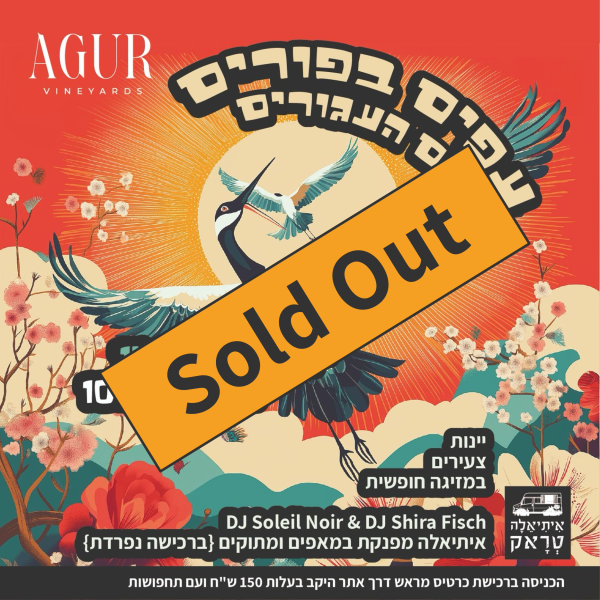 SOLD OUT - עפים בפורים עם העגורים 14/3